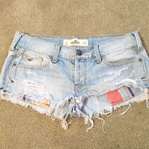 Ripped hollister shorts